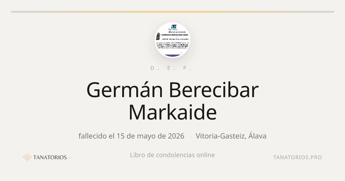 Memorial de Germán Berecibar Markaide