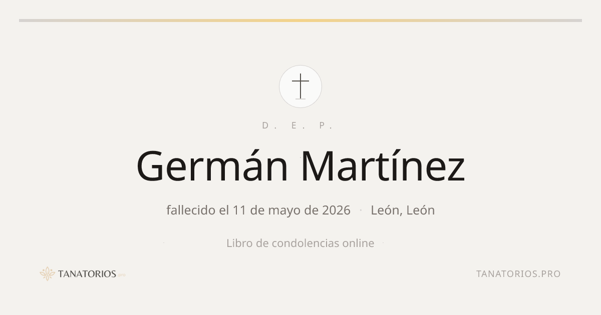 Memorial de Germán Martínez