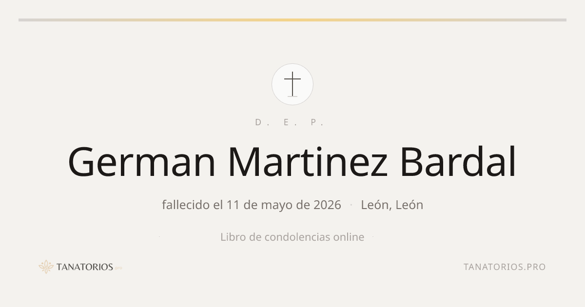 Memorial de German Martinez Bardal