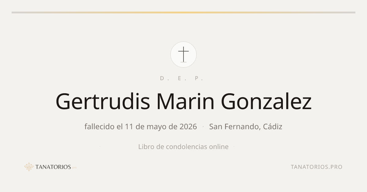 Memorial de Gertrudis Marin Gonzalez