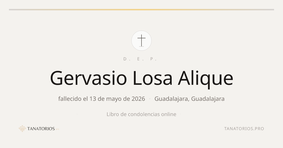 Memorial de Gervasio Losa Alique