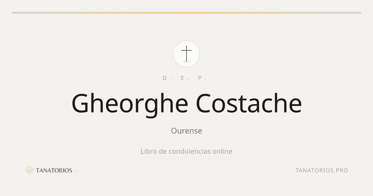 Memorial de Gheorghe Costache