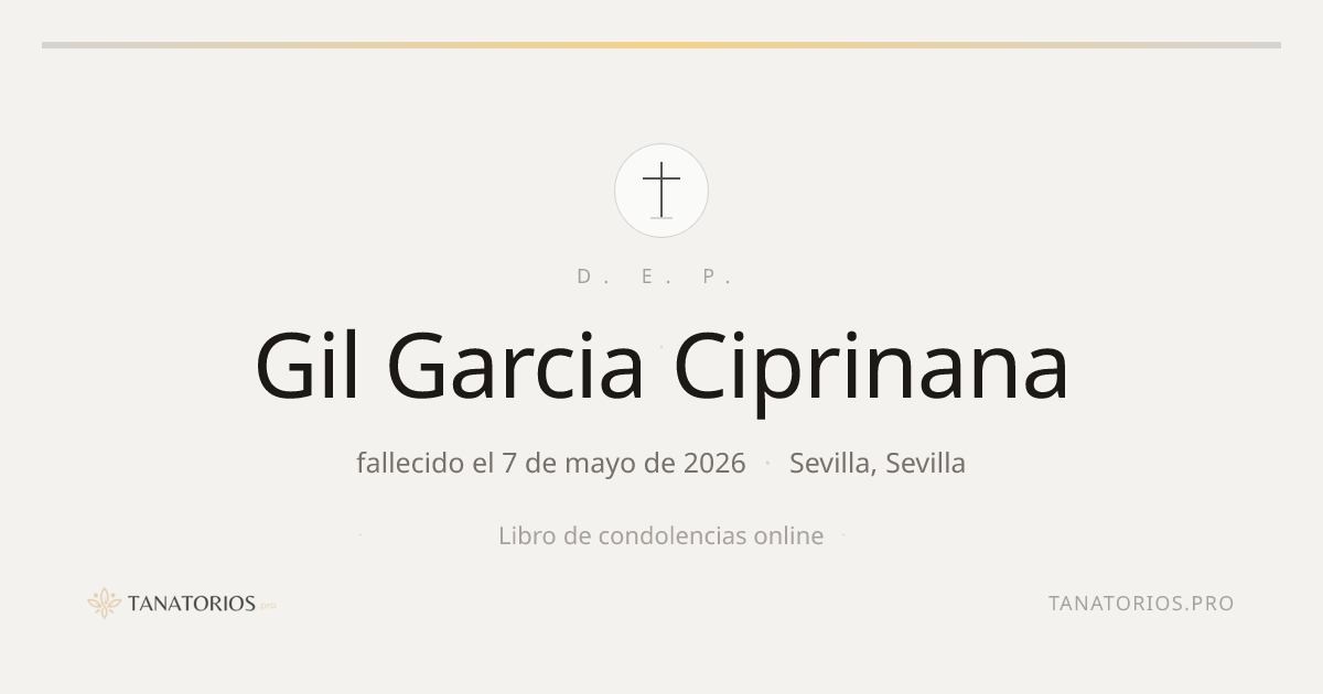 Memorial de Gil Garcia Ciprinana