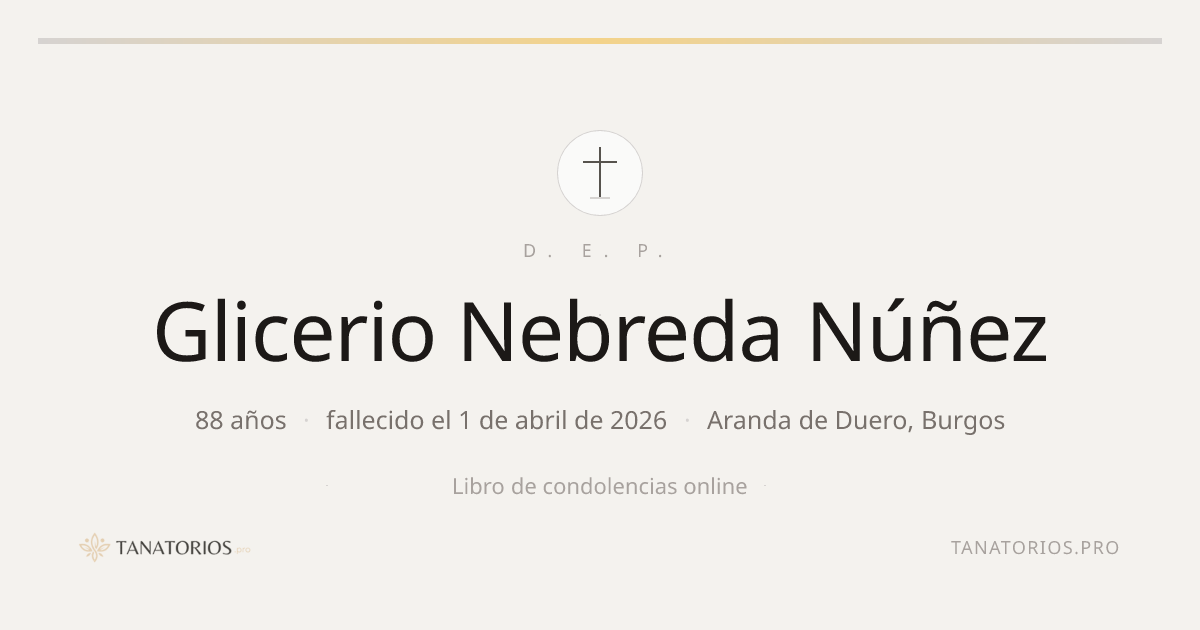 Memorial de Glicerio Nebreda Núñez