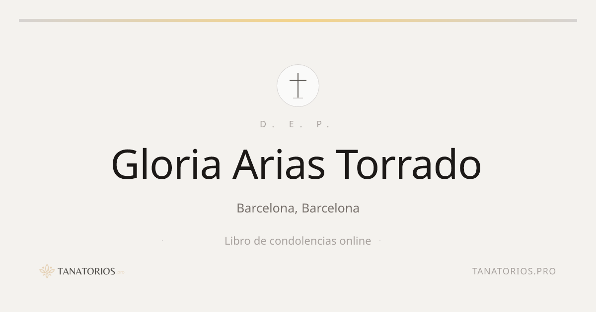 Memorial de Gloria Arias Torrado