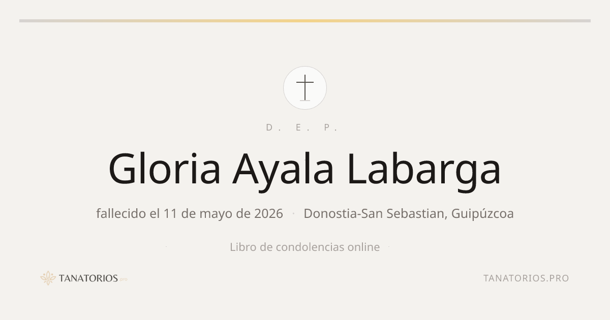 Memorial de Gloria Ayala Labarga