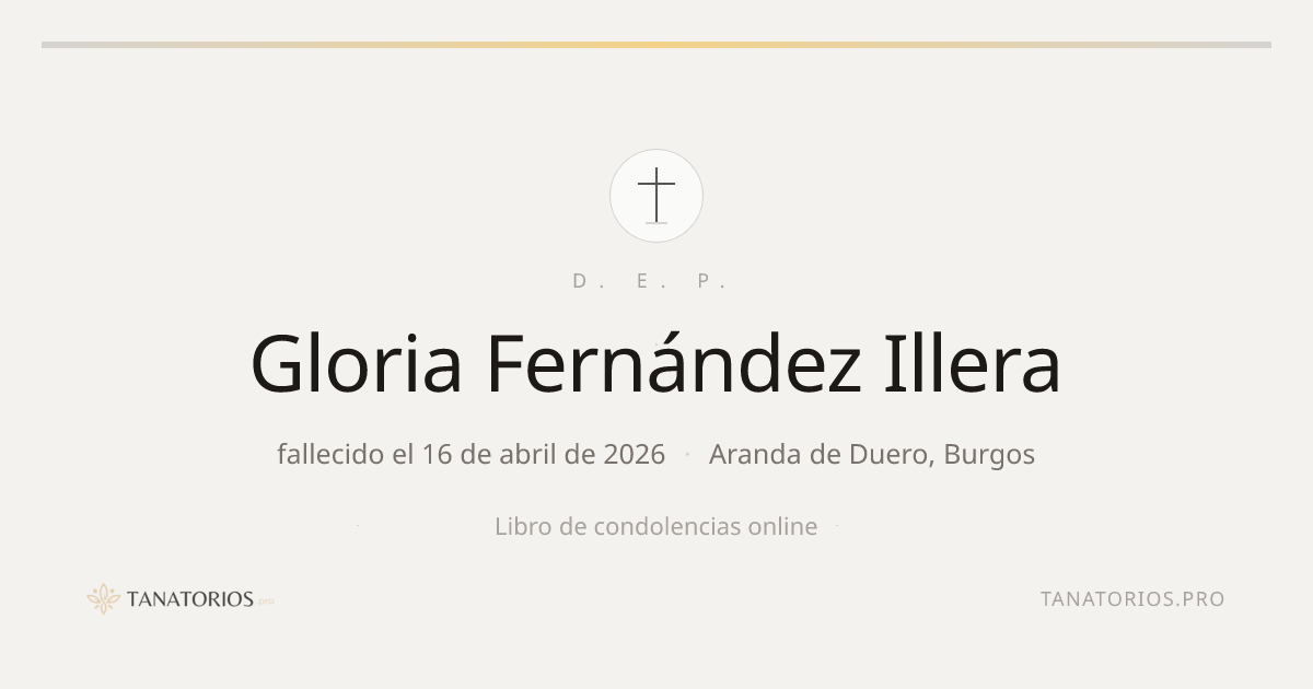 Memorial de Gloria Fernández Illera