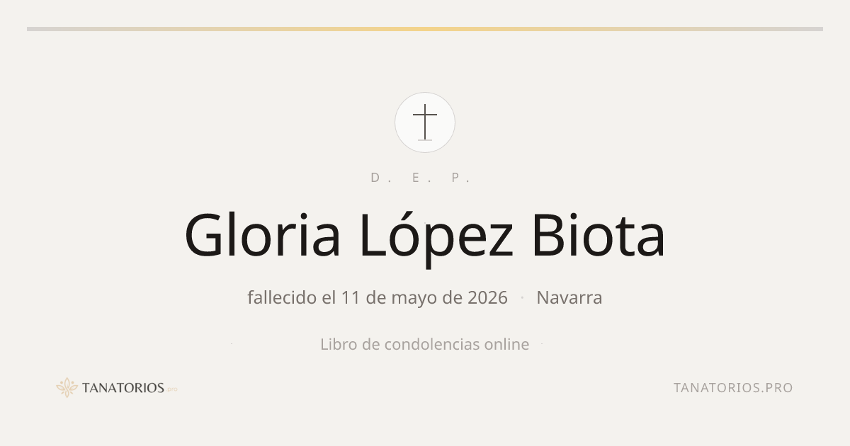 Memorial de Gloria López Biota