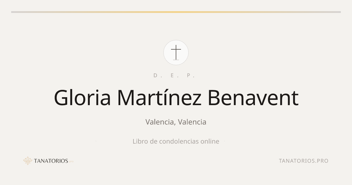 Memorial de Gloria Martínez Benavent
