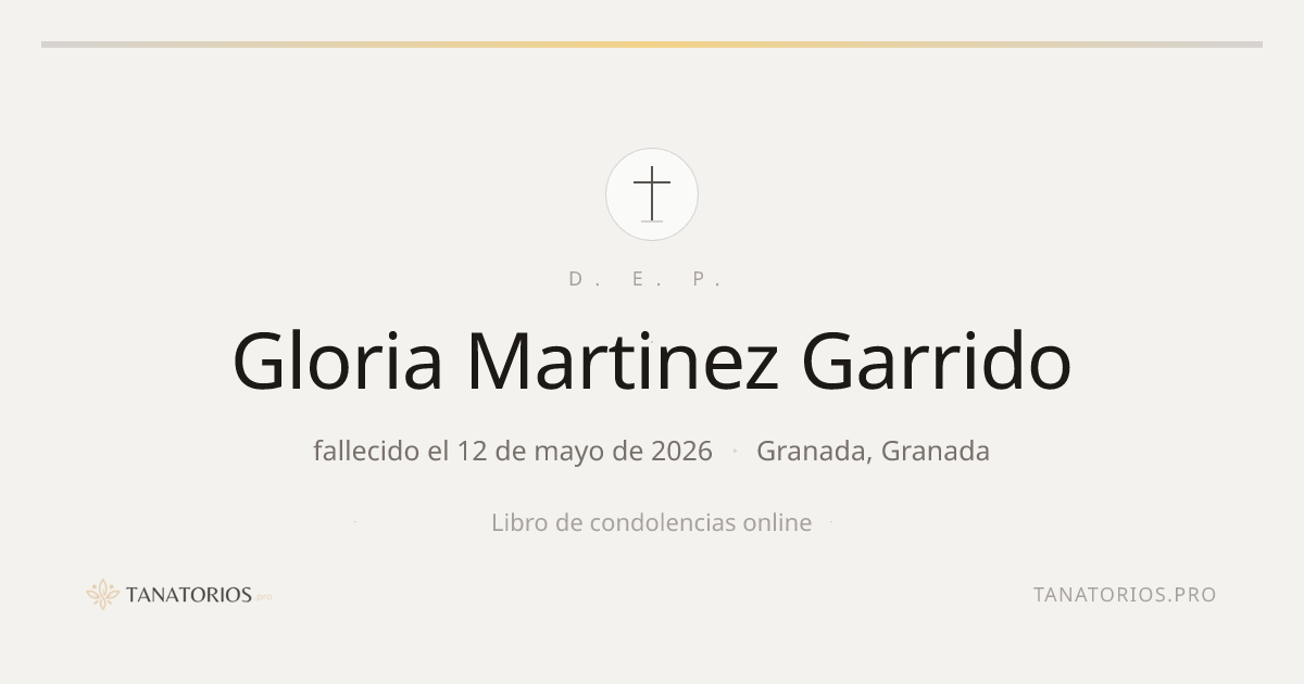 Memorial de Gloria Martinez Garrido