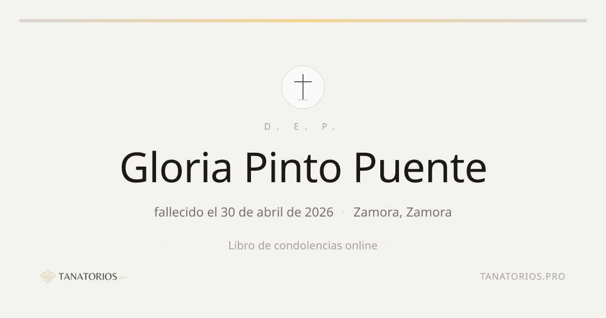 Memorial de Gloria Pinto Puente