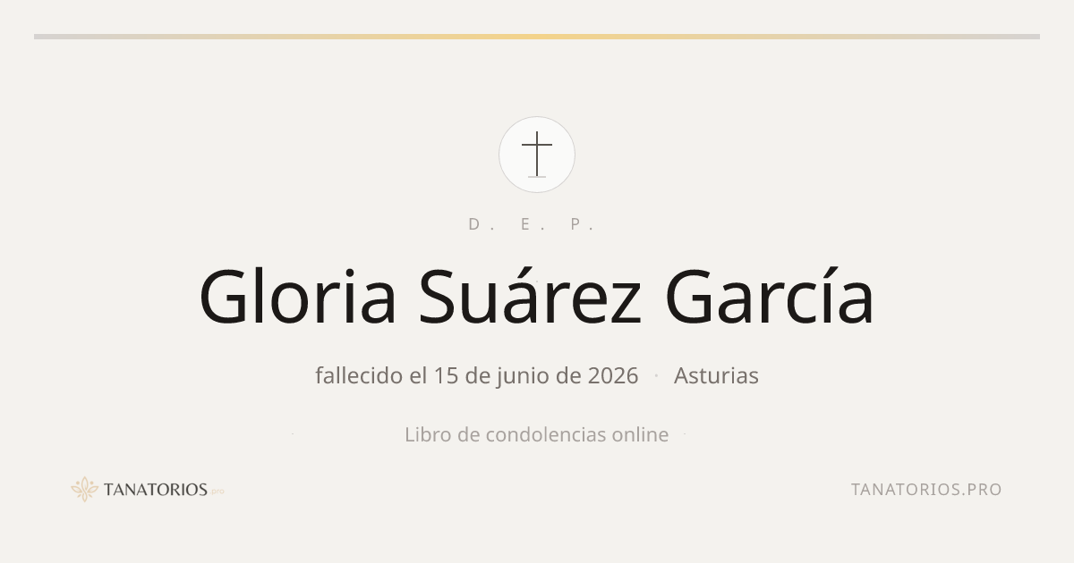 Memorial de Gloria Suárez García