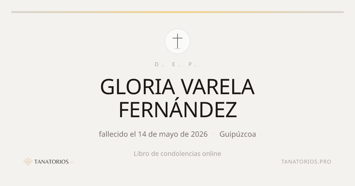 Memorial de GLORIA VARELA FERNÁNDEZ