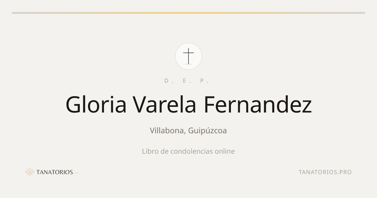 Memorial de Gloria Varela Fernandez