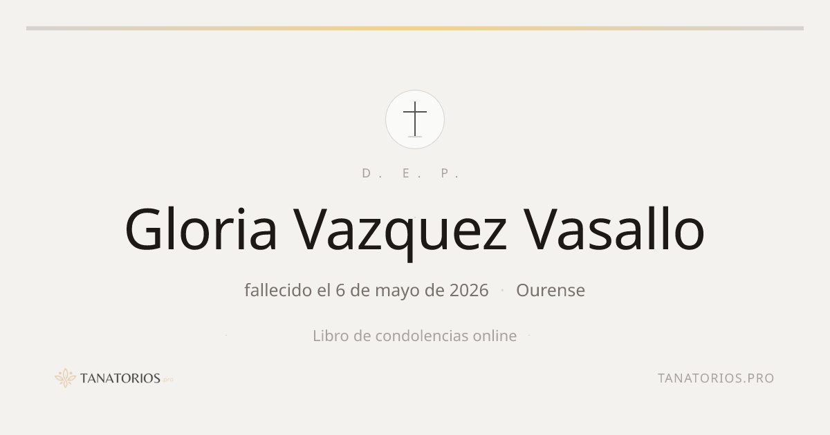 Memorial de Gloria Vazquez Vasallo