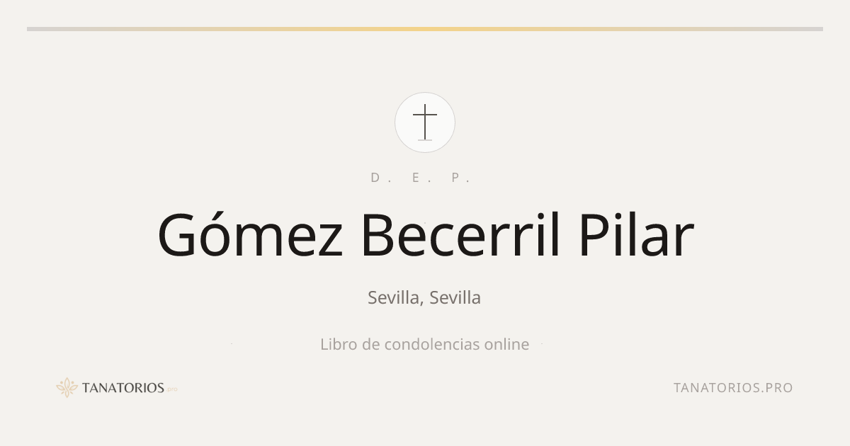 Memorial de Gómez Becerril Pilar