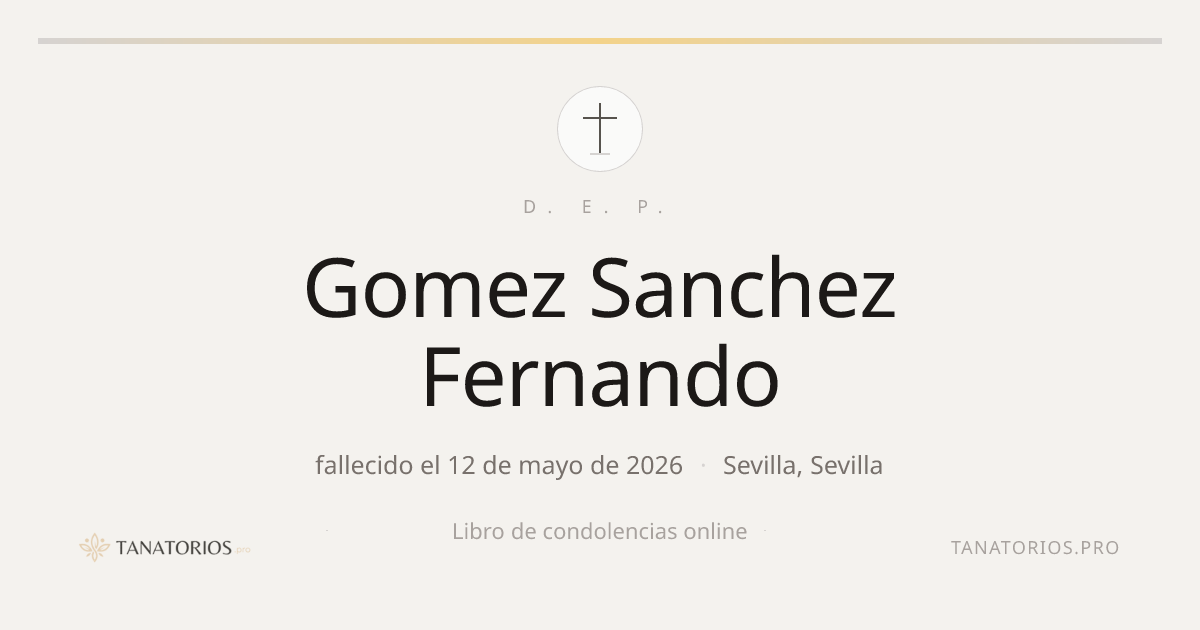 Memorial de Gomez Sanchez Fernando