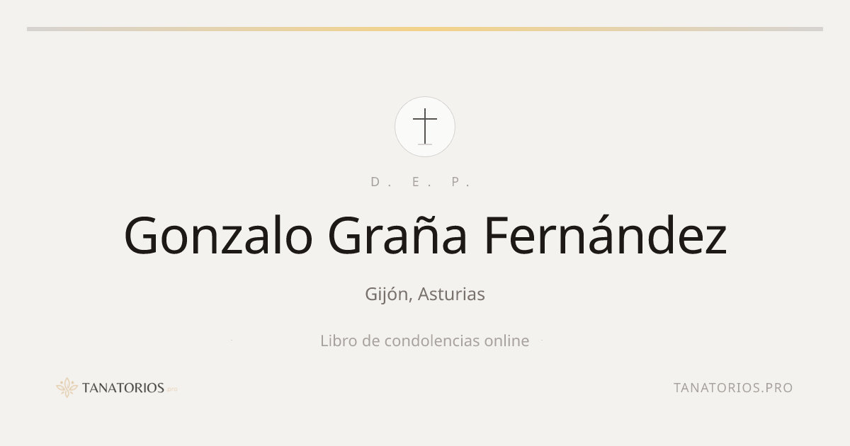 Memorial de Gonzalo Graña Fernández