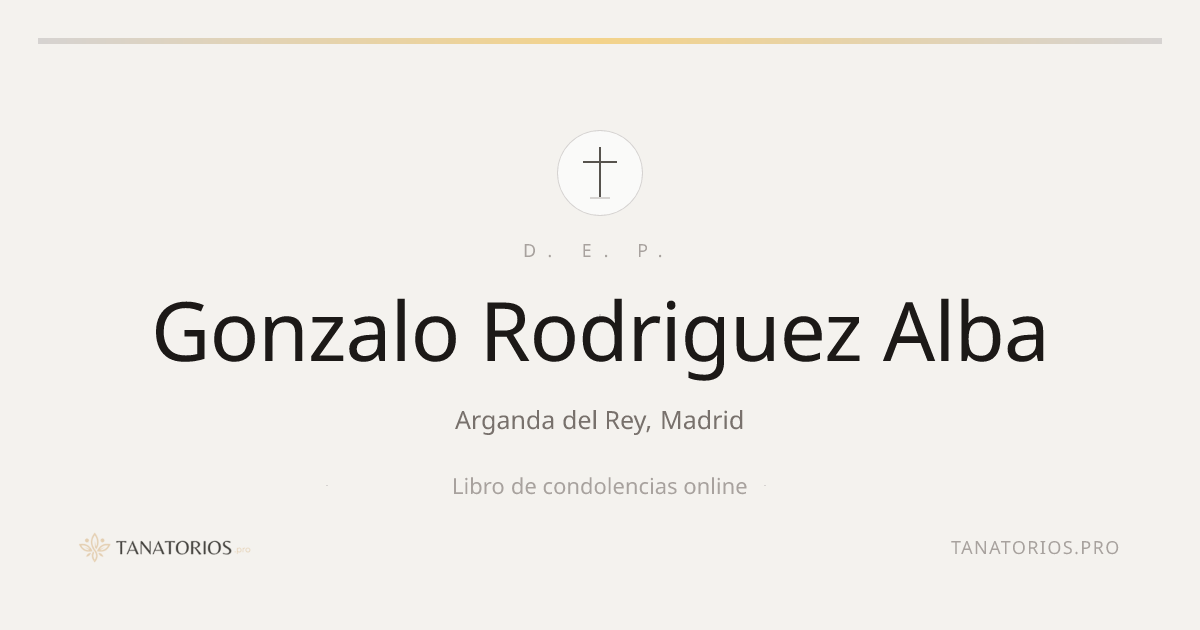 Memorial de Gonzalo Rodriguez Alba