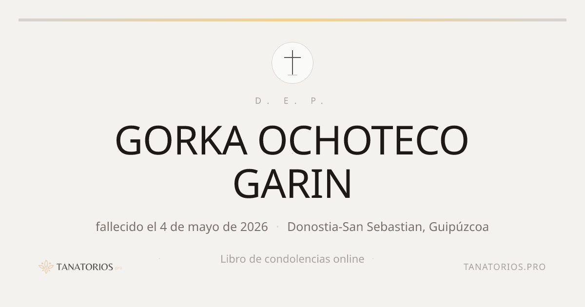 Memorial de GORKA OCHOTECO GARIN
