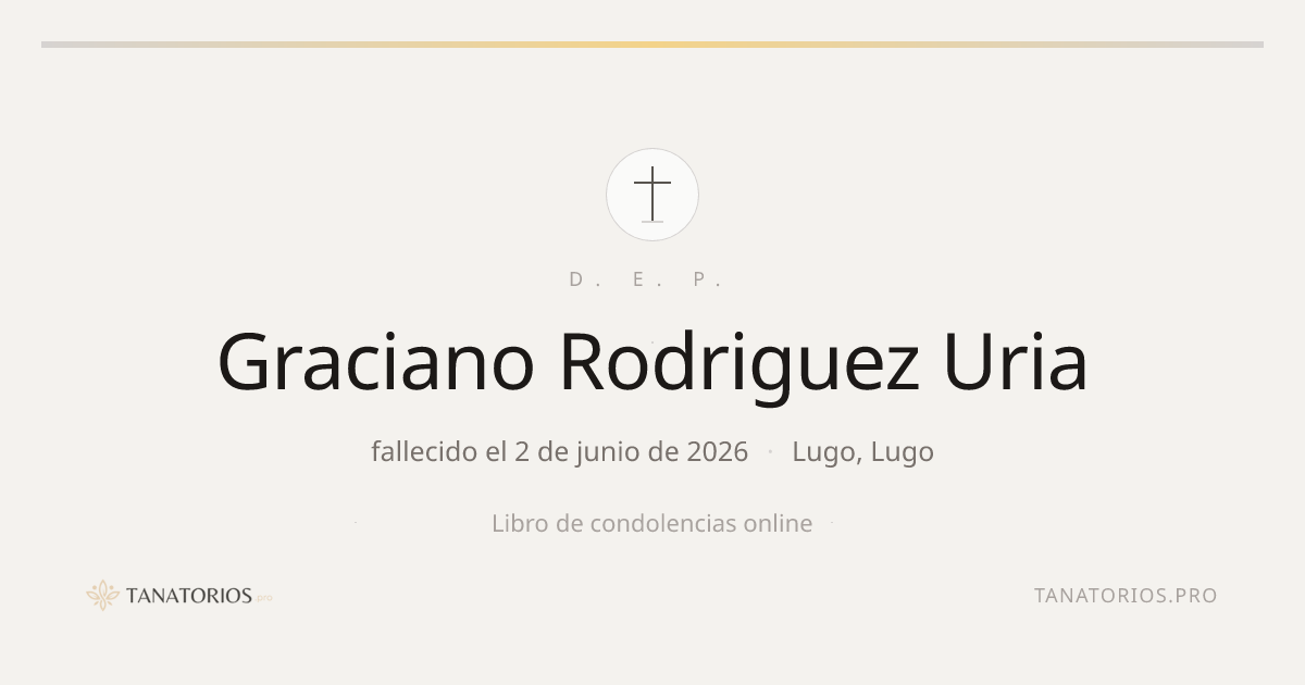 Memorial de Graciano Rodriguez Uria