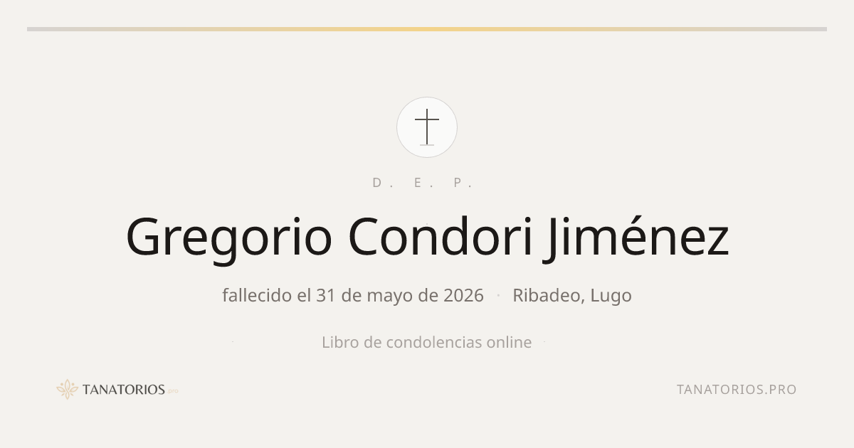Memorial de Gregorio Condori Jiménez