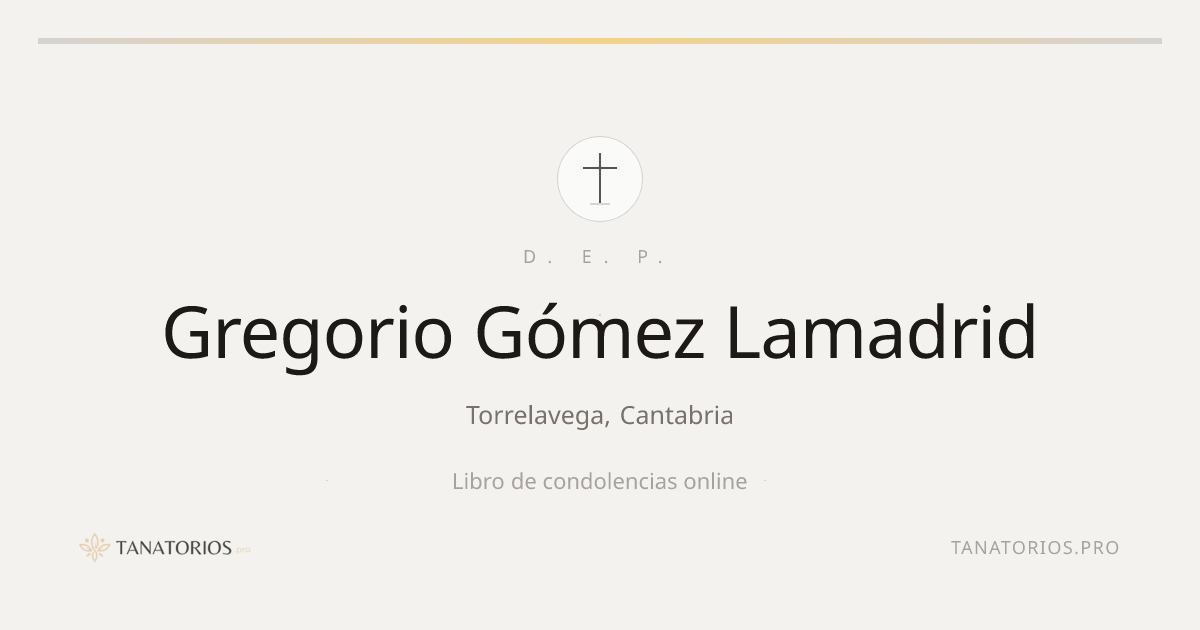 Memorial de Gregorio Gómez Lamadrid