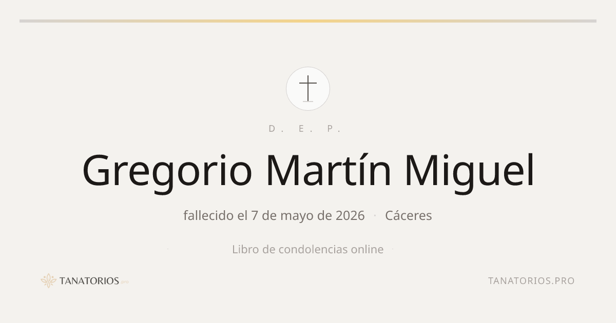 Memorial de Gregorio Martín Miguel