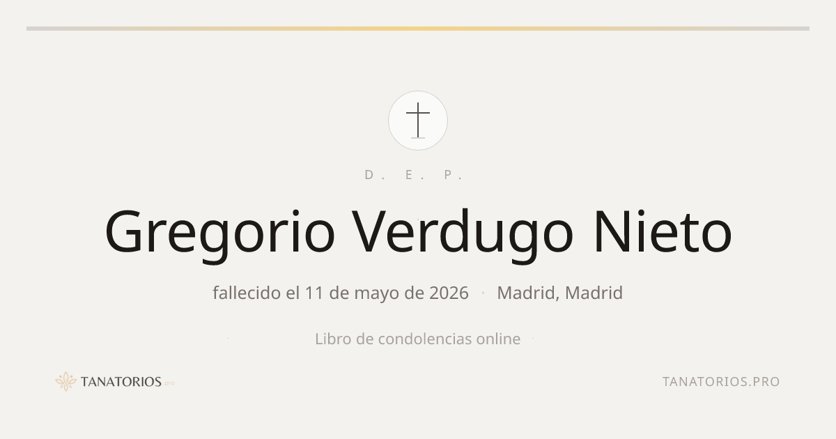 Memorial de Gregorio Verdugo Nieto