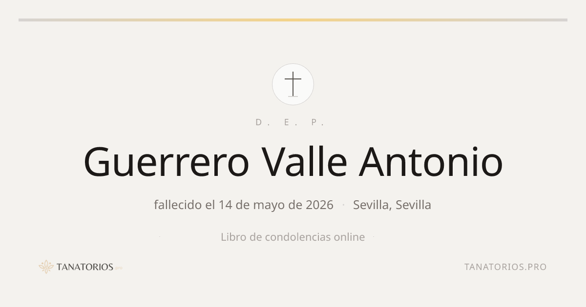 Memorial de Guerrero Valle Antonio