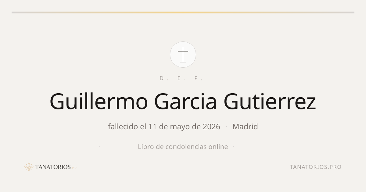 Memorial de Guillermo Garcia Gutierrez