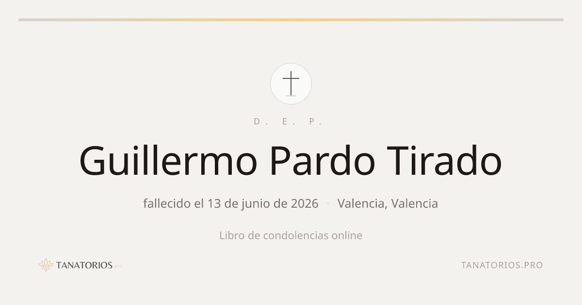 Memorial de Guillermo Pardo Tirado