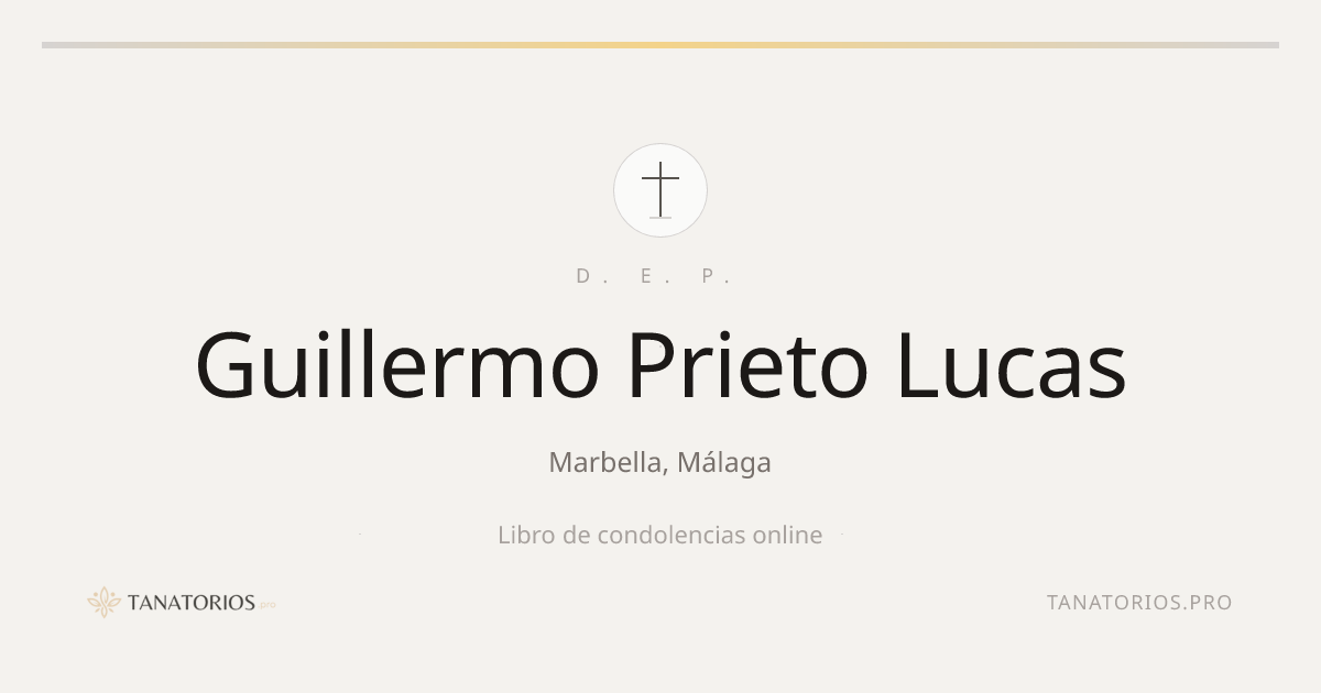 Memorial de Guillermo Prieto Lucas