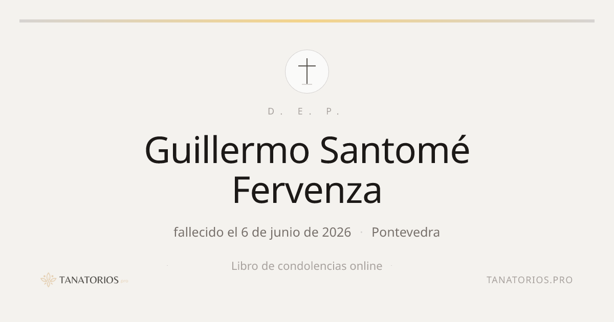 Memorial de Guillermo Santomé Fervenza