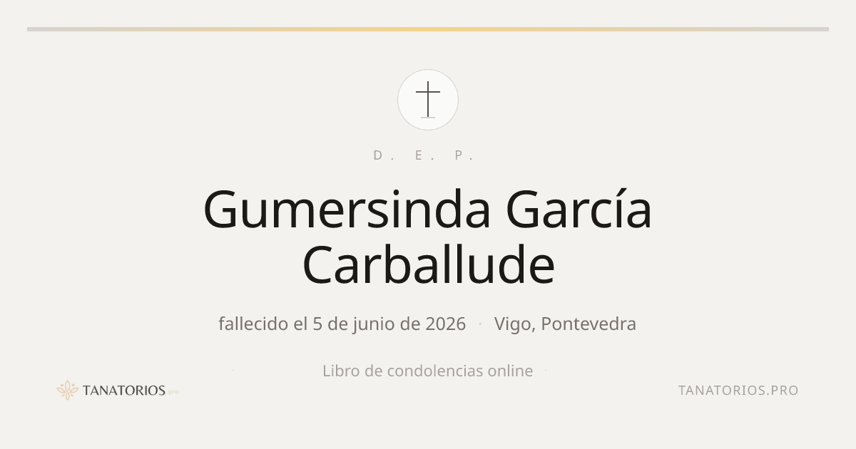 Memorial de Gumersinda García Carballude