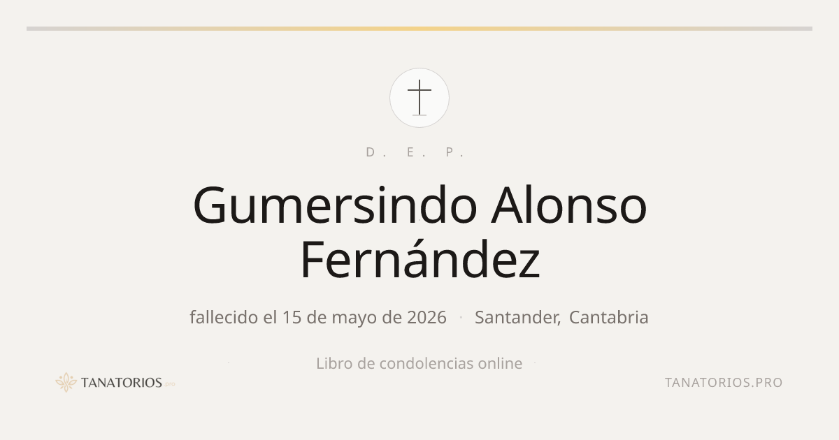 Memorial de Gumersindo Alonso Fernández