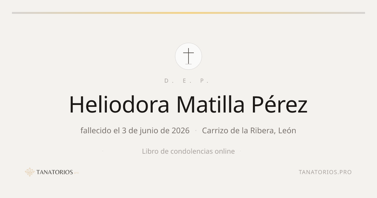 Memorial de Heliodora Matilla Pérez