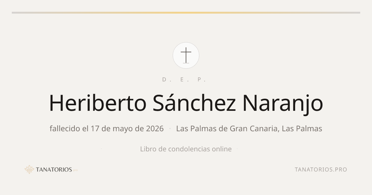 Memorial de Heriberto Sánchez Naranjo