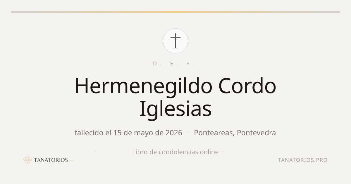 Memorial de Hermenegildo Cordo Iglesias