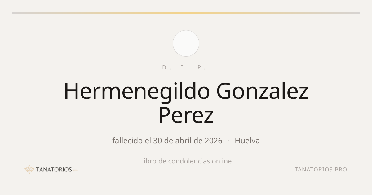 Memorial de Hermenegildo Gonzalez Perez