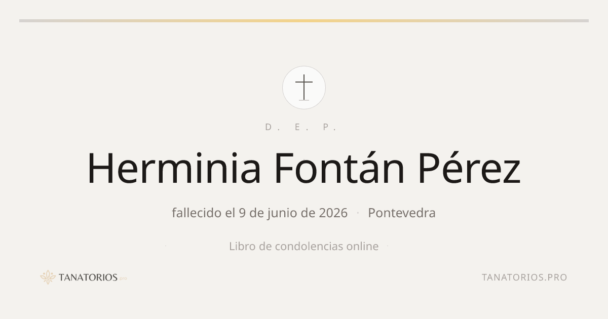 Memorial de Herminia Fontán Pérez