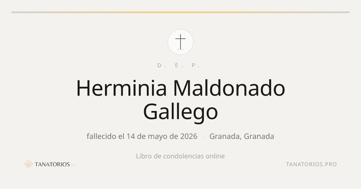 Memorial de Herminia Maldonado Gallego