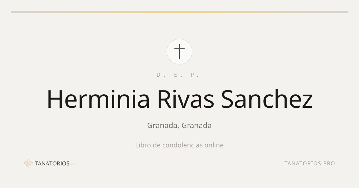 Memorial de Herminia Rivas Sanchez