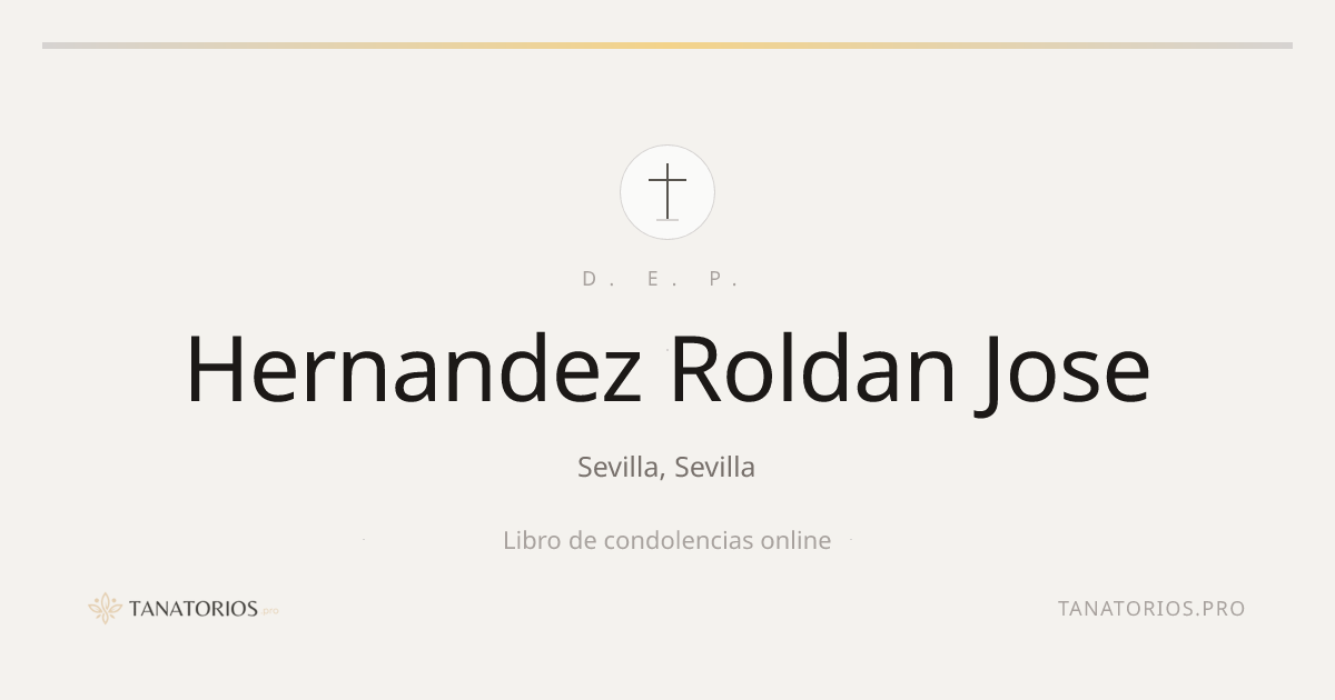 Memorial de Hernandez Roldan Jose