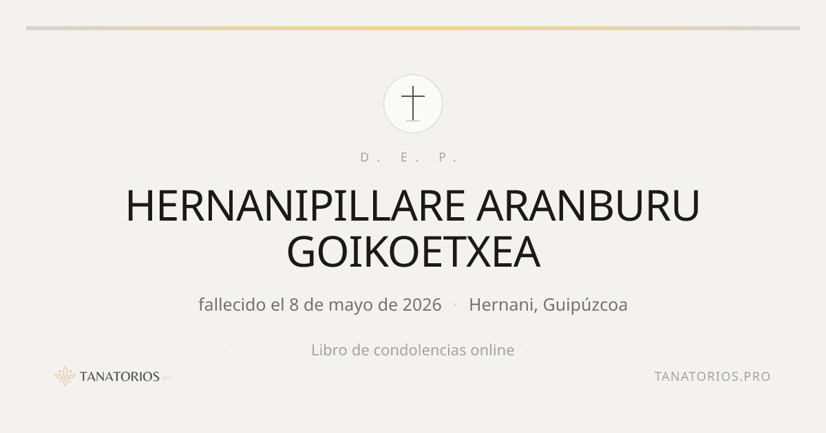 Memorial de HERNANIPILLARE ARANBURU GOIKOETXEA