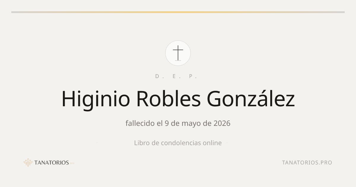 Memorial de Higinio Robles González