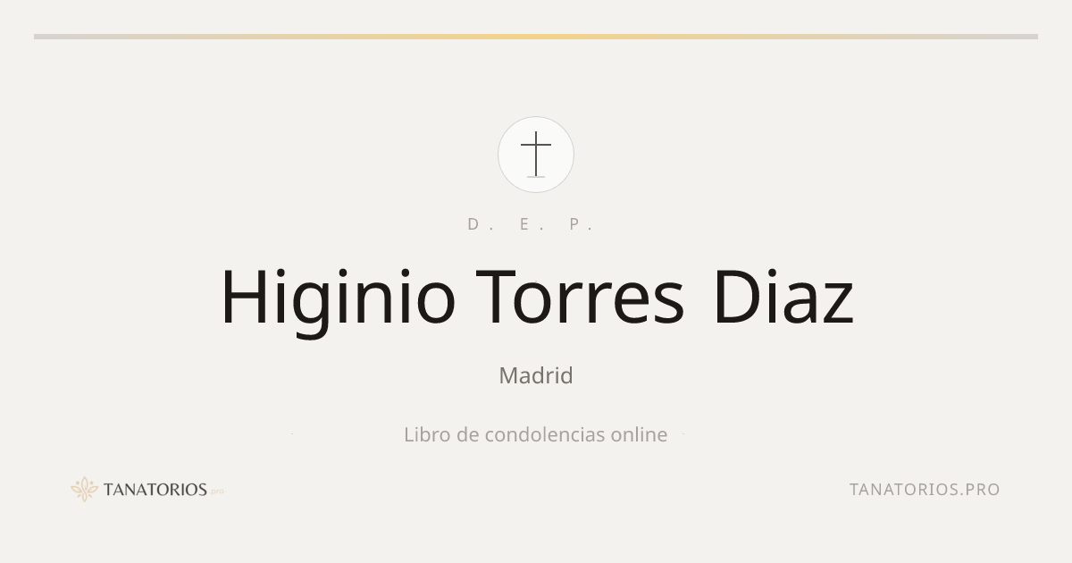 Memorial de Higinio Torres Diaz