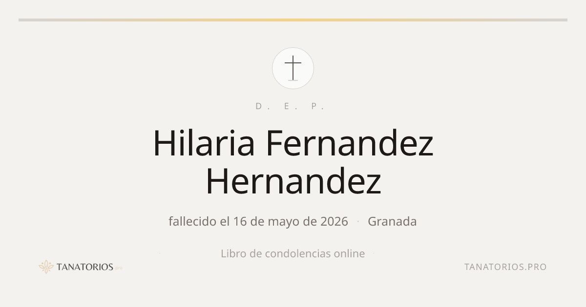 Memorial de Hilaria Fernandez Hernandez