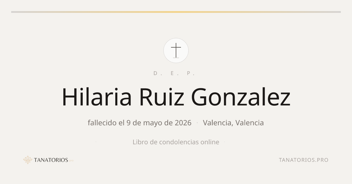 Memorial de Hilaria Ruiz Gonzalez