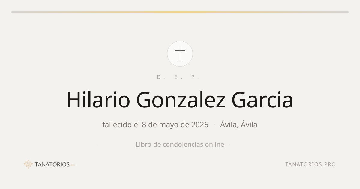 Memorial de Hilario Gonzalez Garcia